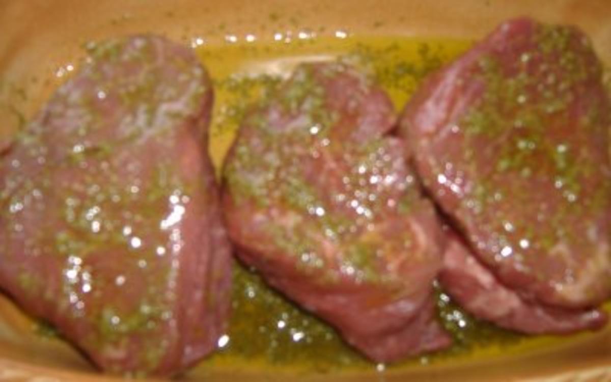 Kräuterrinderfilet mit heißem Gorgonzola - Rezept - Bild Nr. 2
