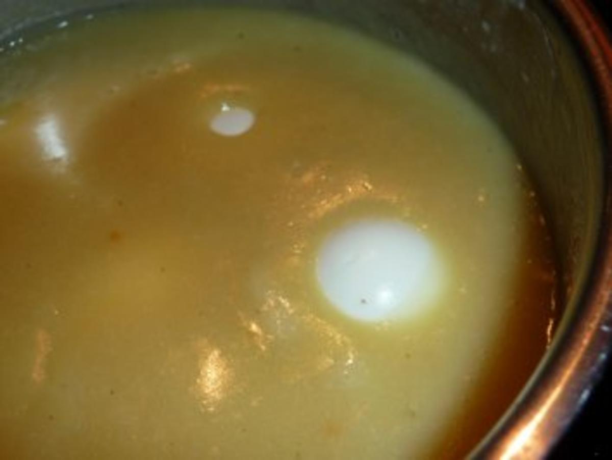 Eier in Senfsoße im Kartoffelnest - Rezept - Bild Nr. 9