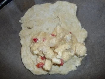 Teigtaschen mit Geflügelfüllung und Schafskäse - Rezept - Bild Nr. 3