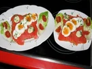 Rezept: Frühstückstoast mit Wildlachs u. Ei Frühstückstoast mit Wildlachs u. Ei - Rezept