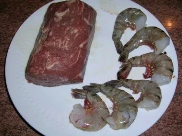 Rezept: Surf & Turf "Rinderfilet mit Scampi, Portweinsauce " und und und Bild Nr. 2 Surf & Turf "Rinderfilet mit Scampi, Portweinsauce " und und und - Rezept - Bild Nr. 2