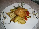 Gemüsehuhn aus dem Backofen - Rezept