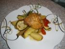 Gemüsehuhn aus dem Backofen - Rezept