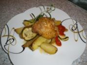 Gemüsehuhn aus dem Backofen - Rezept