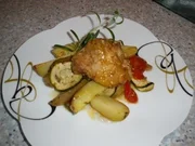 Gemüsehuhn aus dem Backofen - Rezept