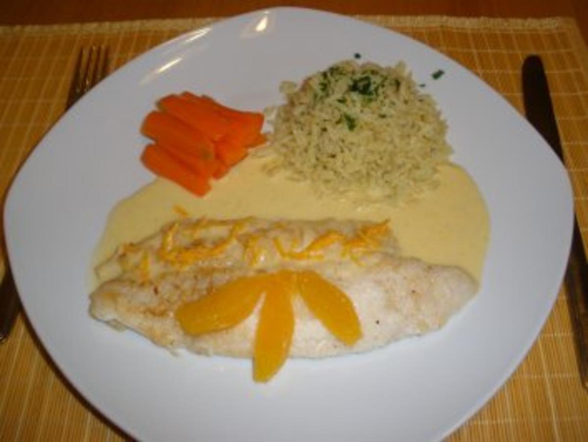 Fisch - Pangasius in Orangensoße - Rezept