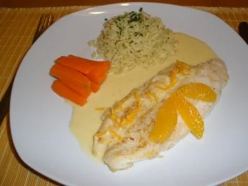 Fisch - Pangasius in Orangensoße - Rezept - Bild Nr. 2