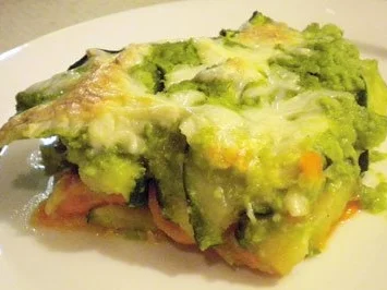 Zucchini-Erbsen-Gratin - Rezept