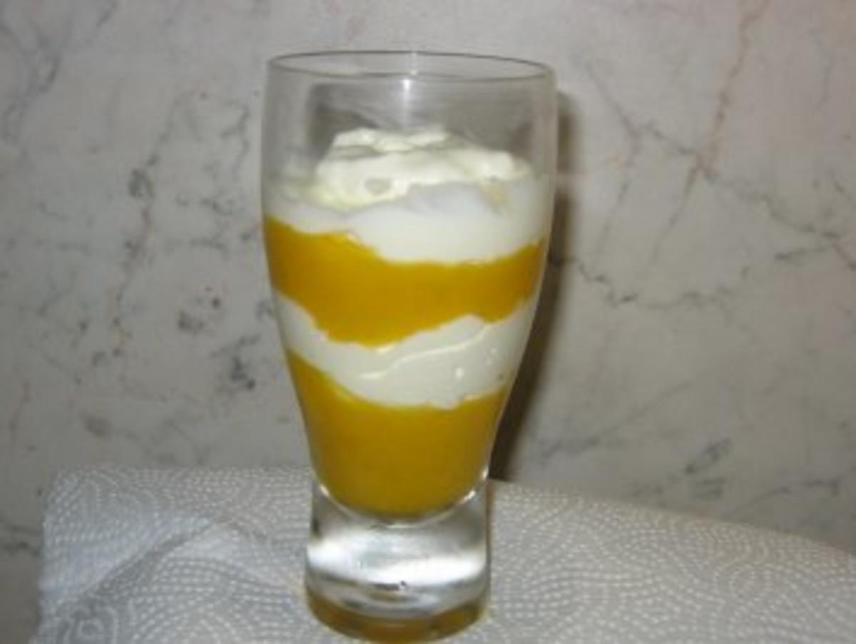Joghurt-Pfirsich-Dessert - Rezept