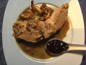 Fleisch: Zicklein in Portweinsoße mit Pfifferlingen - Rezept