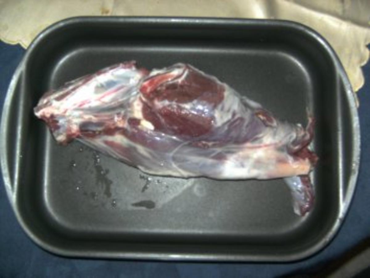 Fleisch: Zicklein in Portweinsoße mit Pfifferlingen - Rezept - Bild Nr. 2
