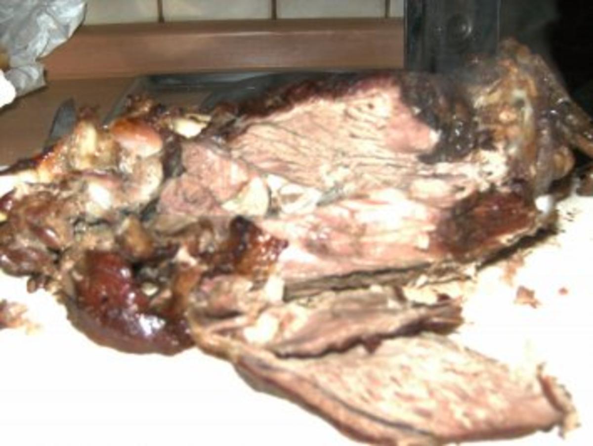 Fleisch: Zicklein in Portweinsoße mit Pfifferlingen - Rezept - Bild Nr. 3