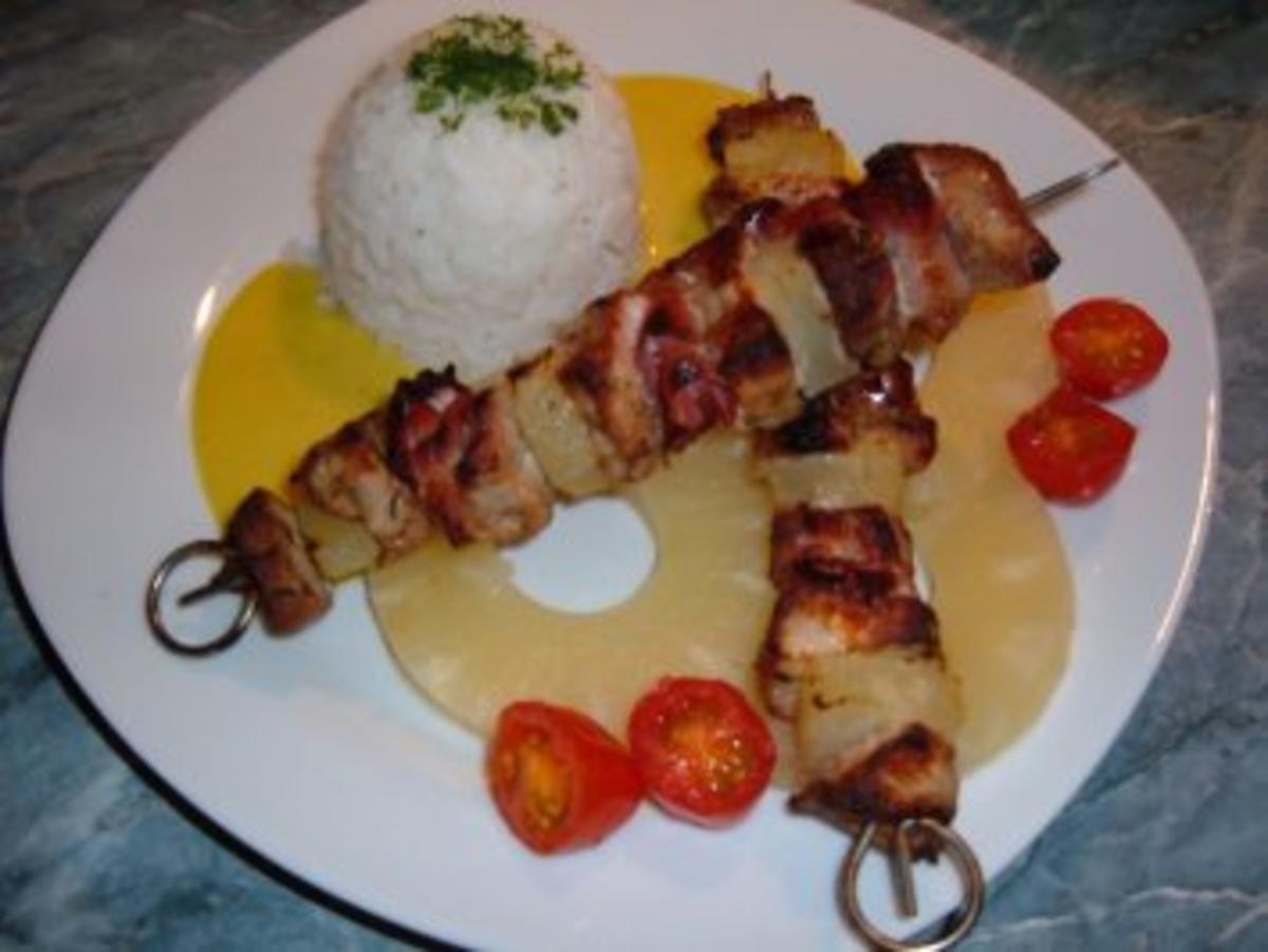 Bilder für Grillen : Schaschlik-Hawaii - Rezept