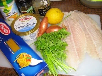 Rezept: Pangasius in Kräutersauce mit Spaghetti Bild Nr. 2 Pangasius in Kräutersauce mit Spaghetti - Rezept - Bild Nr. 2