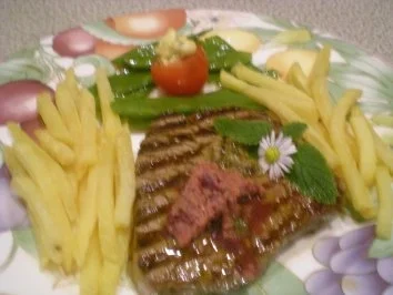 Rezept: französisches Pfeffer Steak französisches Pfeffer Steak - Rezept