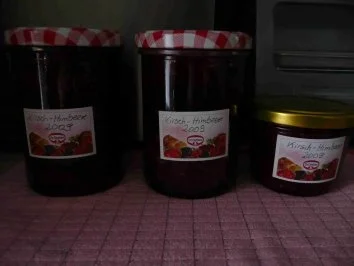 Marmelade -  Kirsche-Himbeer - Rezept - Bild Nr. 2