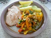 Geflügel - Geschwenktes Gemüse mit Putenschnitzel - Rezept