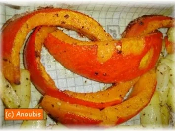 Gemüsebeilage - Ofen-Kürbis - Rezept