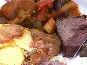 Rinderfilet mit Kartoffelgratin und Ratatouille-Gemüse - Rezept