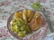 Hähnchen-Brust  in Salbei Butter gebraten - Rezept