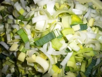 Lauchsuppe mit Kartoffeln und geräuchertem Eisbein - Rezept - Bild Nr. 3