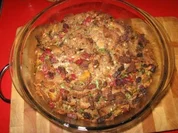 Schwarzbrotauflauf - herzhaft - Rezept