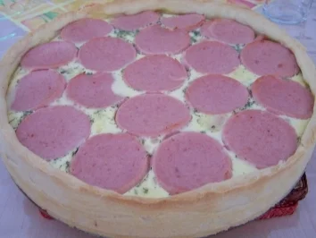 Molschder Lyonerkuchen - Rezept