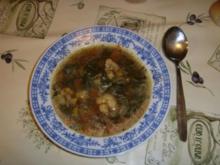 Romanesco-Blumenkohl-Suppe mit Pak Choi Senfkohl - Rezept