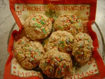 Rezept: Bunter Kokos-Traum, Enkel Marcels Lieblingskekse... Bunter Kokos-Traum, Enkel Marcels Lieblingskekse... - Rezept