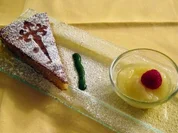 Tarta de Santiago mit Limonenüberraschung - Rezept