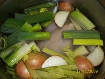 Hühnerbrühe hausgemachten - Rezept - Bild Nr. 3