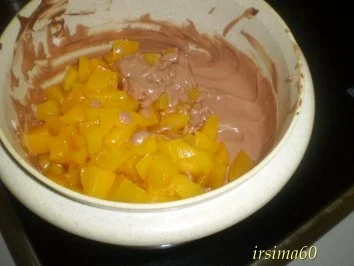 Rezept: Schokoquark mit Pfirsichen Bild Nr. 4 Schokoquark mit Pfirsichen - Rezept - Bild Nr. 4