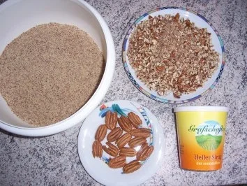 Pecan und Mandeln Pie - Rezept - Bild Nr. 3