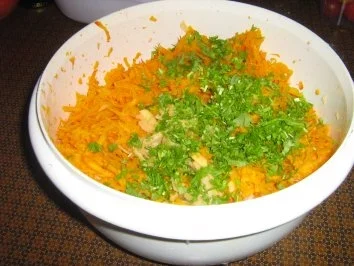 Kartoffel-Kürbis-Puffer mit Apfelmus - Rezept - Bild Nr. 3