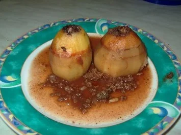 Rezept: Gefüllte Kartoffeln - Batata Mehschije Gefüllte Kartoffeln - Batata Mehschije - Rezept