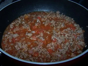 Rezept: Pizza mit Hackfleisch á la Tina Bild Nr. 4 Pizza mit Hackfleisch á la Tina - Rezept - Bild Nr. 4