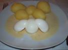 Senfsauce mit gekochten Eiern - Rezept