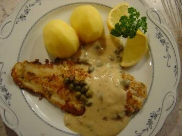 Seelachsfilet mit Ei-Sardellenkruste... - Rezept