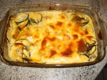 Lachs-Zuccini-Gratin - Rezept
