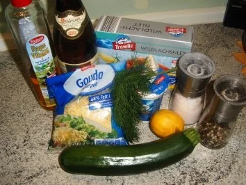 Lachs-Zuccini-Gratin - Rezept - Bild Nr. 2