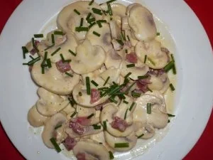 Carpaccio von Champignons mit Schinken - Rezept - Bild Nr. 4