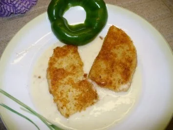 Rezept: Panierter Sellerie mit Meerrettichsauce Panierter Sellerie mit Meerrettichsauce - Rezept