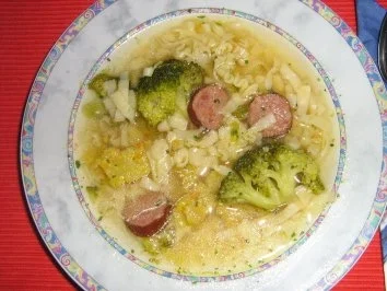 Brokkoli - Nudelsüppchen mit Puffereinlage - Rezept - Bild Nr. 4