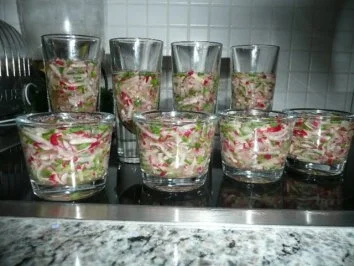 Rezept: TAPAS /RADIESCHENSÜLZE MIT SERANOSCHINKEN Bild Nr. 5 TAPAS /RADIESCHENSÜLZE MIT SERANOSCHINKEN - Rezept - Bild Nr. 5