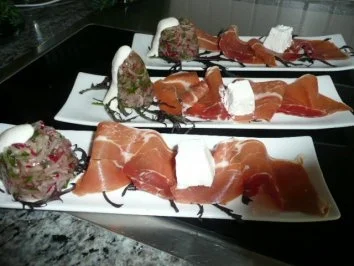 Rezept: TAPAS /RADIESCHENSÜLZE MIT SERANOSCHINKEN Bild Nr. 2 TAPAS /RADIESCHENSÜLZE MIT SERANOSCHINKEN - Rezept - Bild Nr. 2