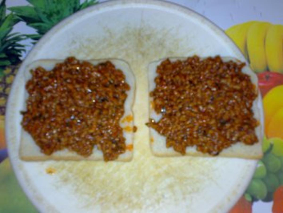 Bilder für Toast mit bolognese Füllung - Rezept