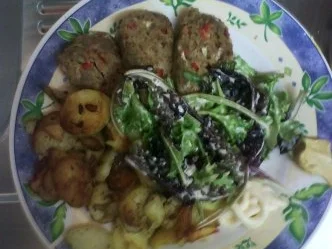 Rezept: Hackbraten mit Schnittbohnen oder anders Hackbraten mit Schnittbohnen oder anders - Rezept