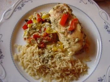 Hähnchenbrust überbacken... - Rezept
