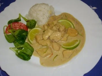 Rezept: Hähnchenbrust mit Limetten- Kokos- Sauce Hähnchenbrust mit Limetten- Kokos- Sauce - Rezept