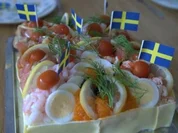 Rezept: Schwedische fischige SMรRGASTARTA Schwedische fischige SMรRGASTARTA - Rezept